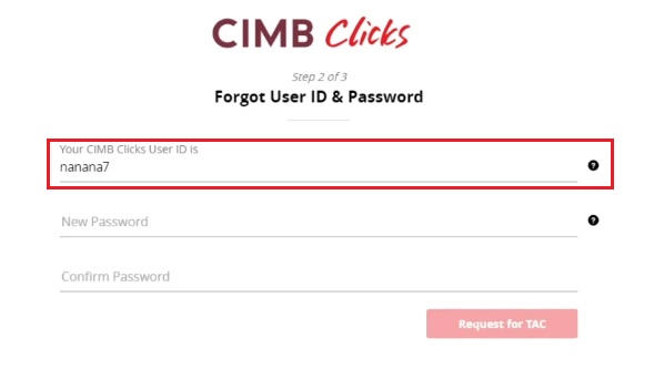 Cara Reset Password CIMBClicks Internet Portal Online