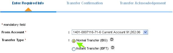 IBG Transfer Bank Muamalat